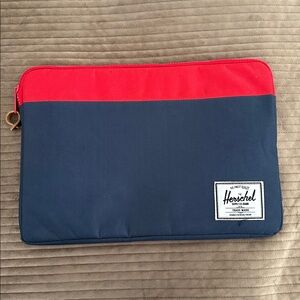 Herschel Supply Co. Red Blue 15” Padded Laptop Sleeve